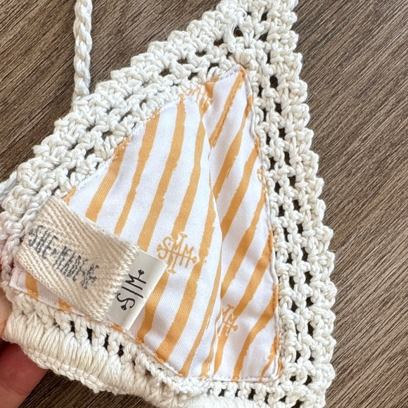 SHE MADE ME Cream Crochet Bikini - Picture 10 of 10